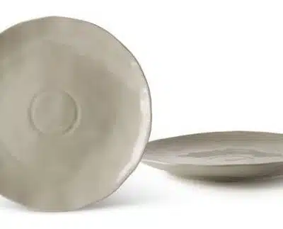 Plochý tanier Sal 25 cm šedá - 4 ks.