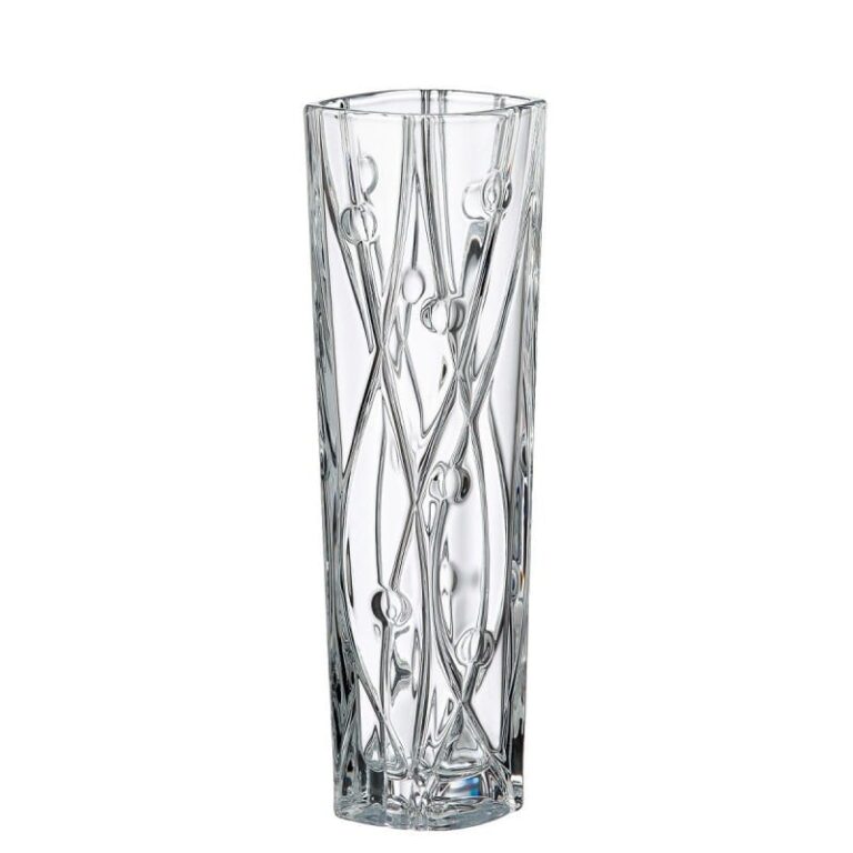 Krištáľová váza úzka Laby Vase 30,5 cm