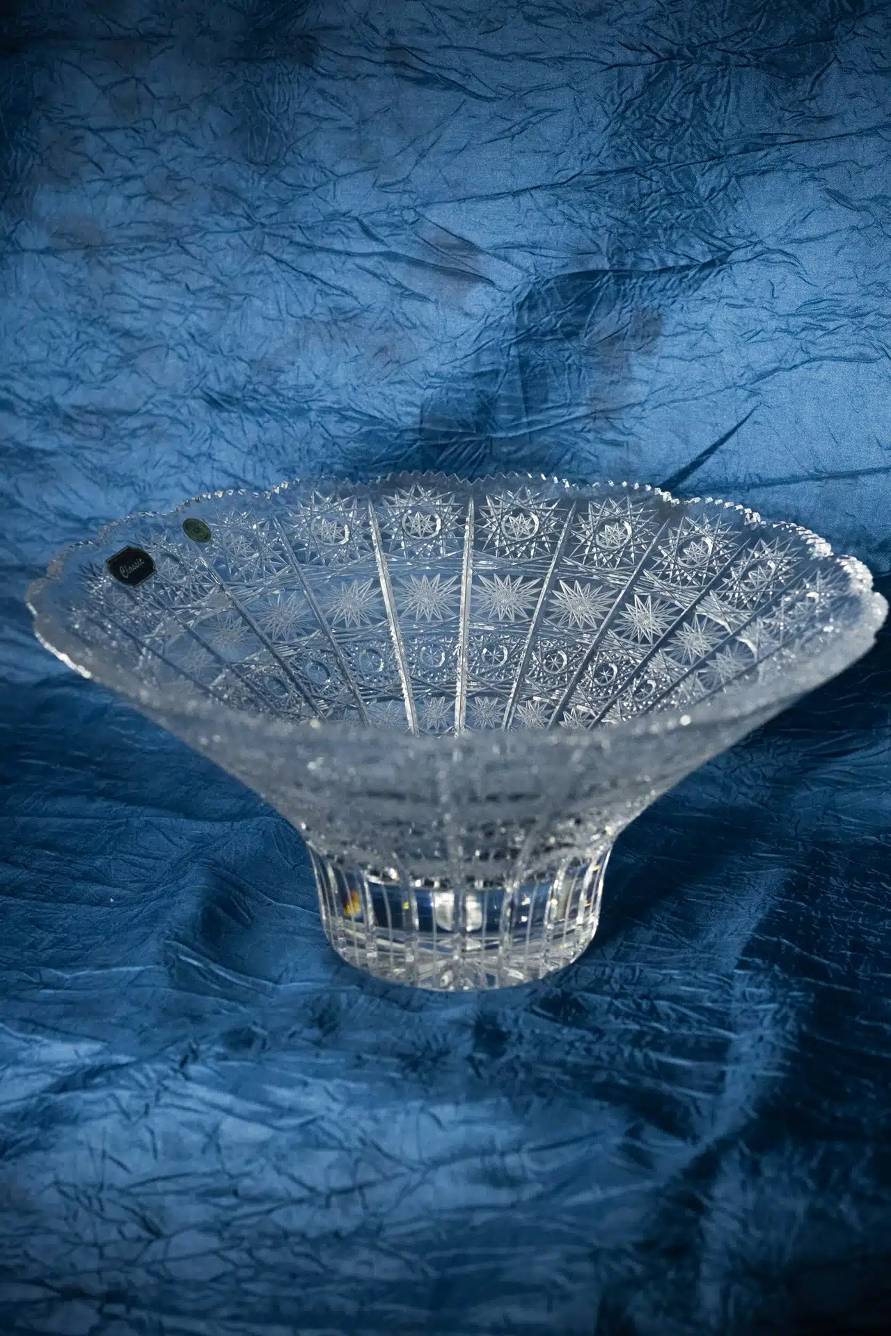 Krištálová brúsená miska 30 cm