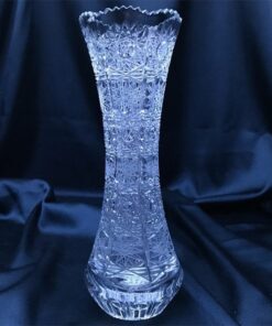 Krištáľová brúsená váza 18 cm