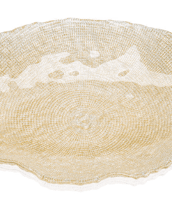 Misa oválna FOL zlatý glitter 50 x 29 cm