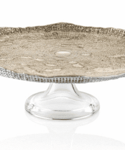 Podnos na tortu DIAMAN bežový D32 cm H11,5 cm