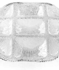 Podnos DIAMAN číry 8-hranný 33 x 33cm H2,7 cm