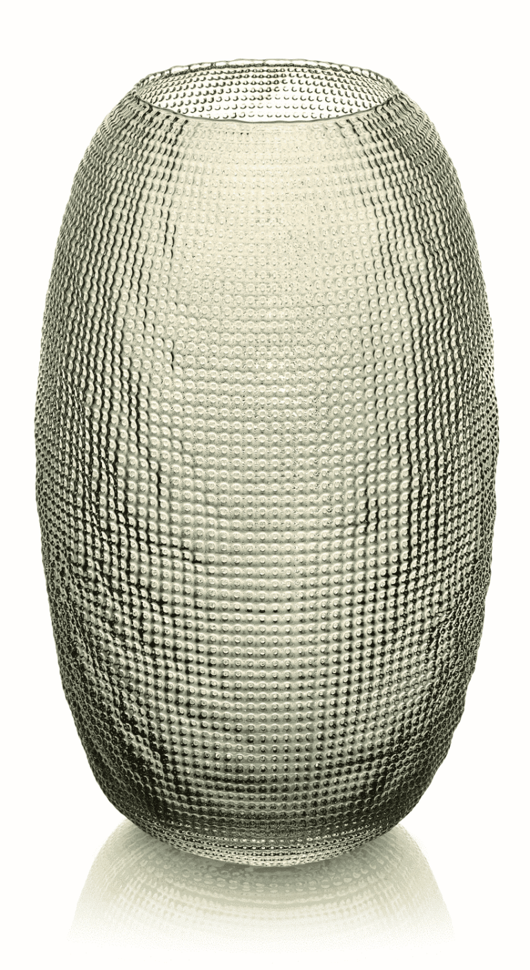 Váza DIAMAN béžová H29 cm D17,5 cm
