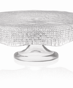 Podnos na tortu DIAMAN číry D33 cm H10,5 cm