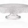 Podnos na tortu DIAMAN číry D26 cm H10,5 cm