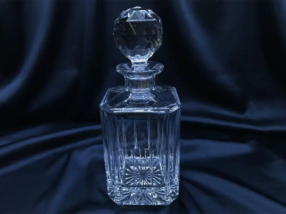 Krištáľová brúsená whisky fľaša 800 ml