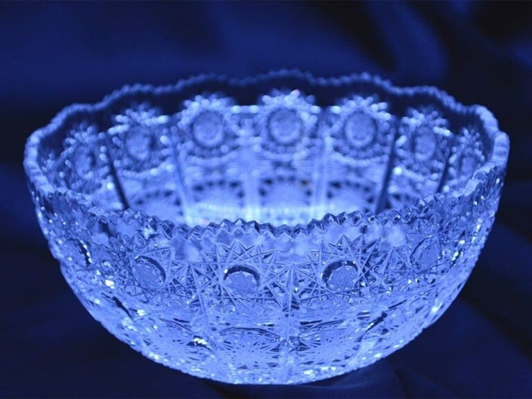 Krištálová brúsená miska 14 cm