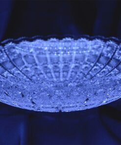 Krištálová brúsená miska 34,5 cm