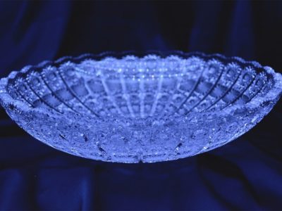 Krištálová brúsená miska 34,5 cm