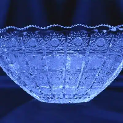 Krištálová brúsená miska 25 cm