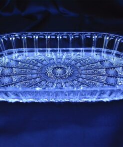 Krištálová brúsená tácka 27,5 cm