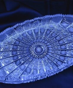 Krištálová brúsená tácka 29,5 cm