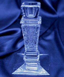 Krištálový brúsený svietnik 13,6 cm