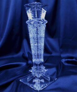 Krištálový brúsený svietnik 25,5 cm