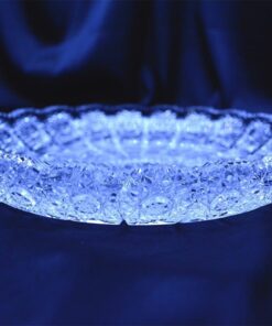 Krištálový brúsený tanier 25 cm