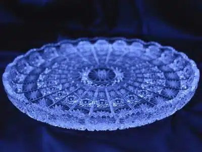 Krištálový brúsený tanier 28 cm