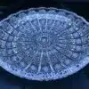 Krištálový brúsený tanier 30 cm