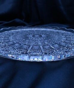 Krištálový brúsený tanier 30 cm