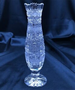 Krištáľová brúsená váza 15 cm