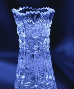 Krištáľová brúsená váza 15 cm