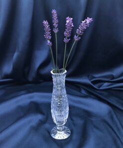Krištáľová brúsená váza 15 cm