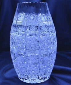 Krištáľová brúsená váza 22 cm