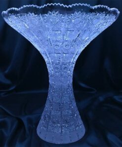 Krištáľová brúsená váza 30 cm