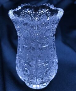 Krištáľová brúsená váza 8,5 cm