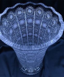 Krištáľová brúsená váza 30 cm