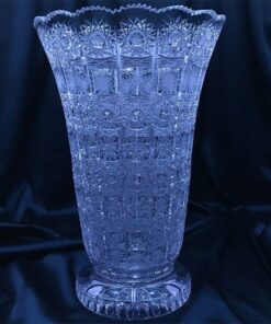 Krištáľová brúsená váza 35 cm