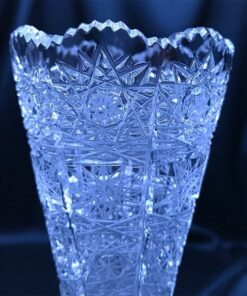 Krištáľová brúsená váza 20 cm