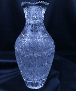 Krištáľová brúsená váza 20 cm