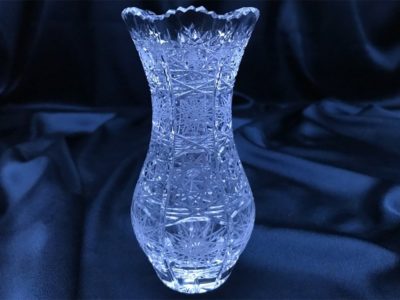 Krištáľová brúsená váza 12,5 cm