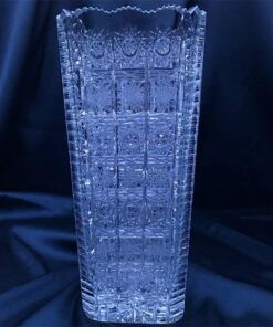 Krištáľová brúsená váza 24,5 cm