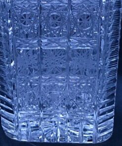 Krištáľová brúsená váza 24,5 cm