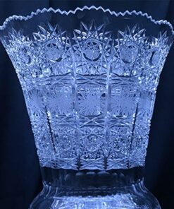 Krištáľová brúsená váza 33,5 cm