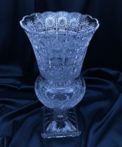 Krištáľová brúsená váza 33,5 cm