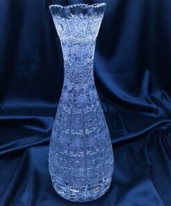 Krištáľová brúsená váza 28 cm