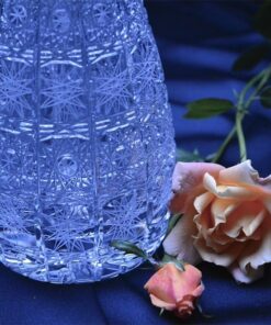 Krištáľová brúsená váza 28 cm