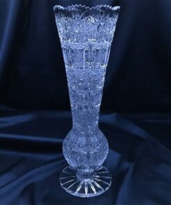 Krištáľová brúsená váza 27 cm