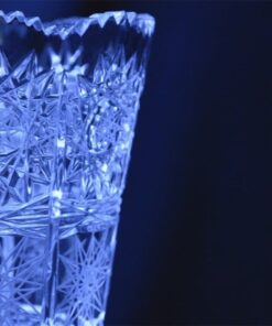 Krištáľová brúsená váza 27 cm