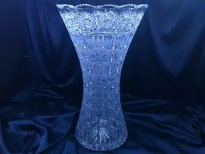 Krištáľová brúsená váza 49,5 cm