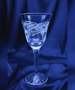 Krištálové brúsené poháre 220 ml set 6 kusov Swarovski