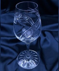 Krištálové brúsené poháre 240 ml set 6 kusov