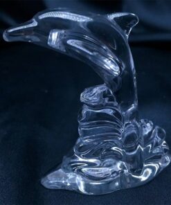 Krištálový brúsený dekoratívny delfín 6,8 cm