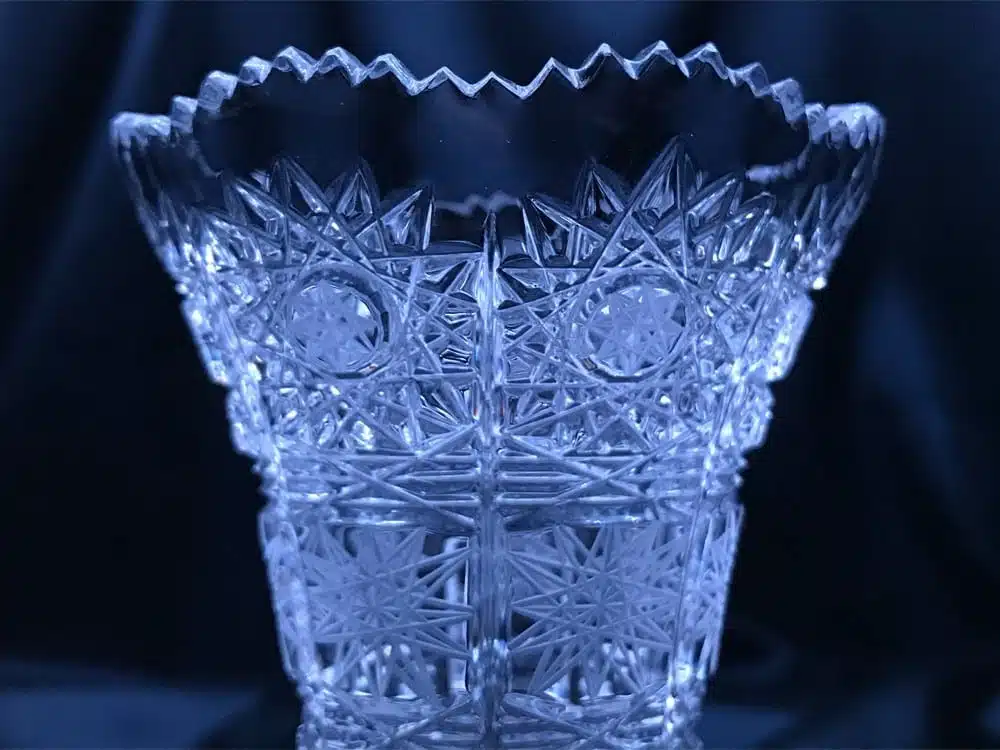 Krištáľová brúsená váza 13 cm