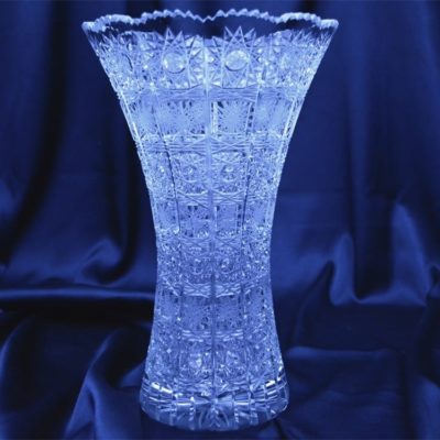 Krištáľová brúsená váza 25 cm