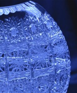 Krištáľová brúsená váza 18 cm