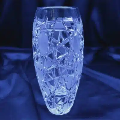Krištáľová brúsená váza 18 cm